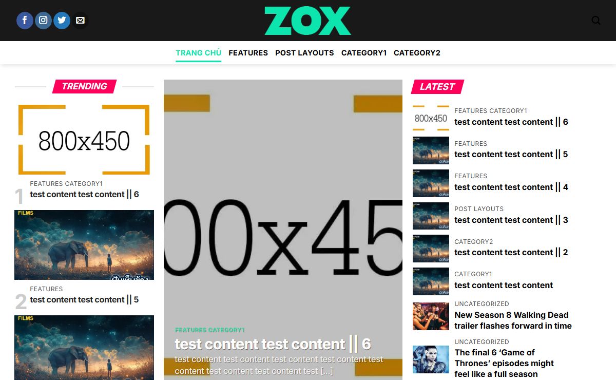 Trang chủ - Zoxnews