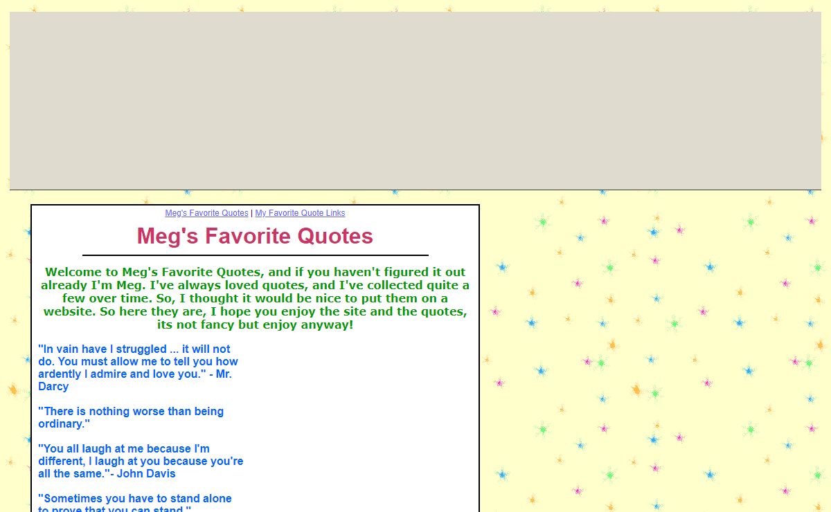 Meg's Favorite Quotes
