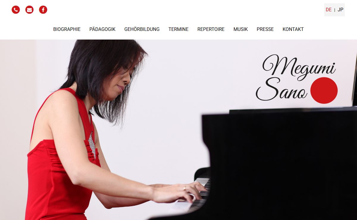 Willkommen auf der offiziellen Homepage von Megumi Sano!