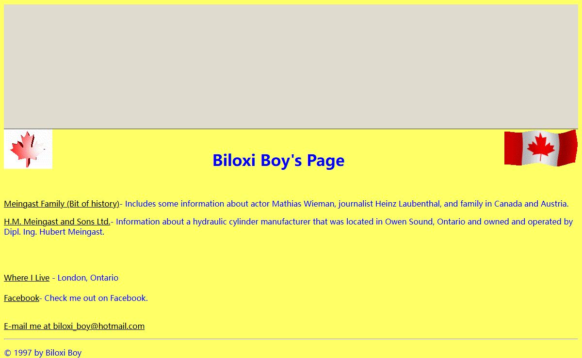 Biloxi Boy's Page
