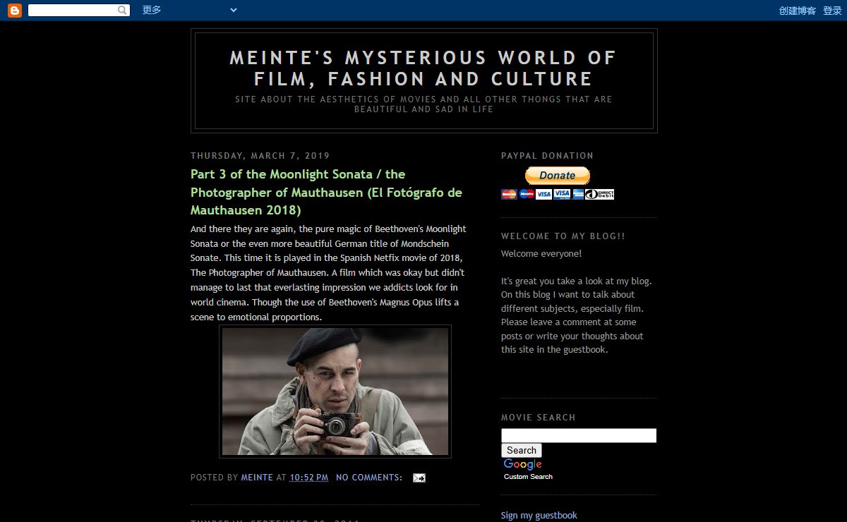 Meinte's mysterious world of Film, Fashion and Culture