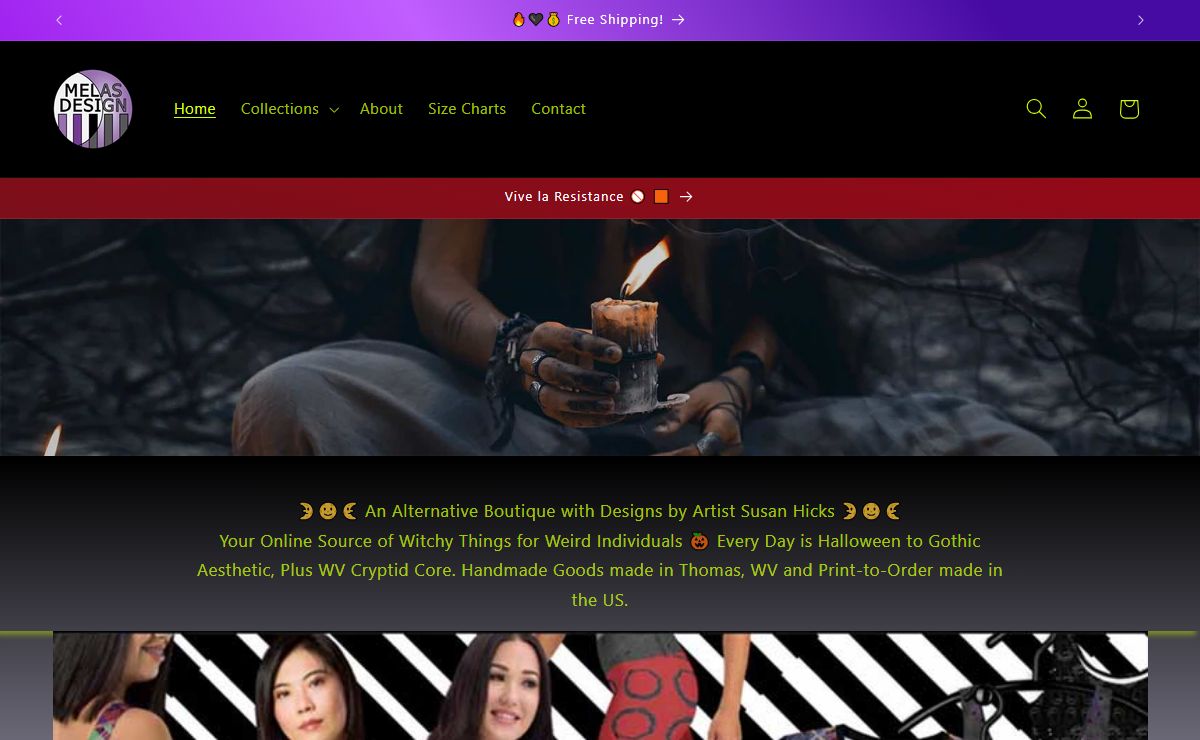 Melasdesign Alternative Boutique - Witchy Originals - Handmade & POD