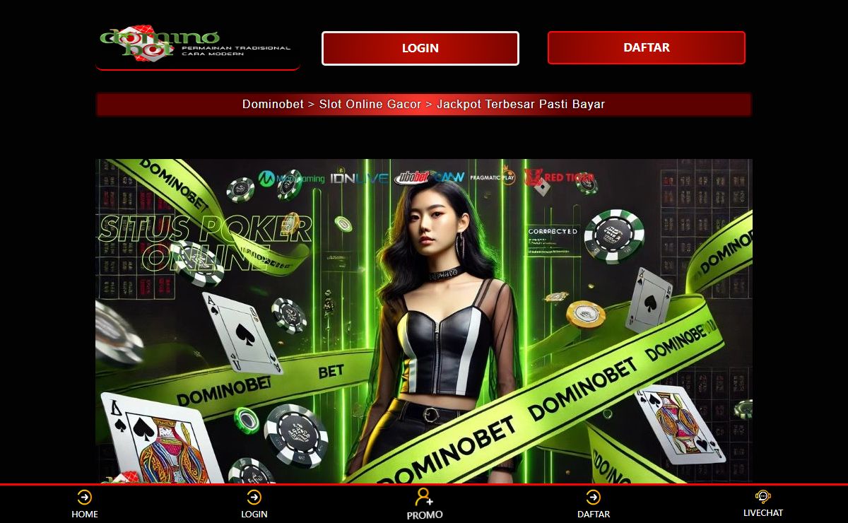 Dominobet > Slot Online Gacor > Jackpot Terbesar Pasti Bayar