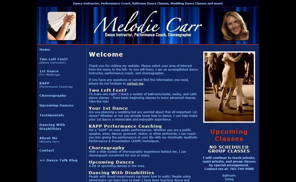 Melodie Carr :: Dance Instructor :: Dance Lessons :: For Central & East Central Indiana