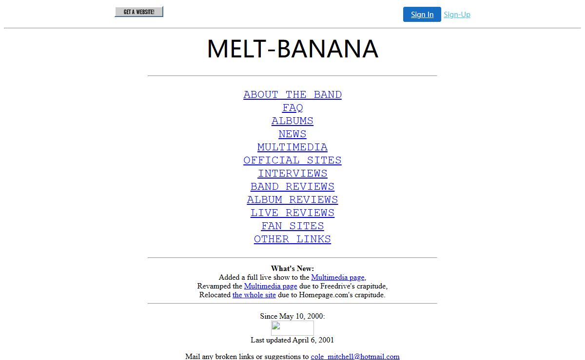 A Melt-Banana Fan Site
