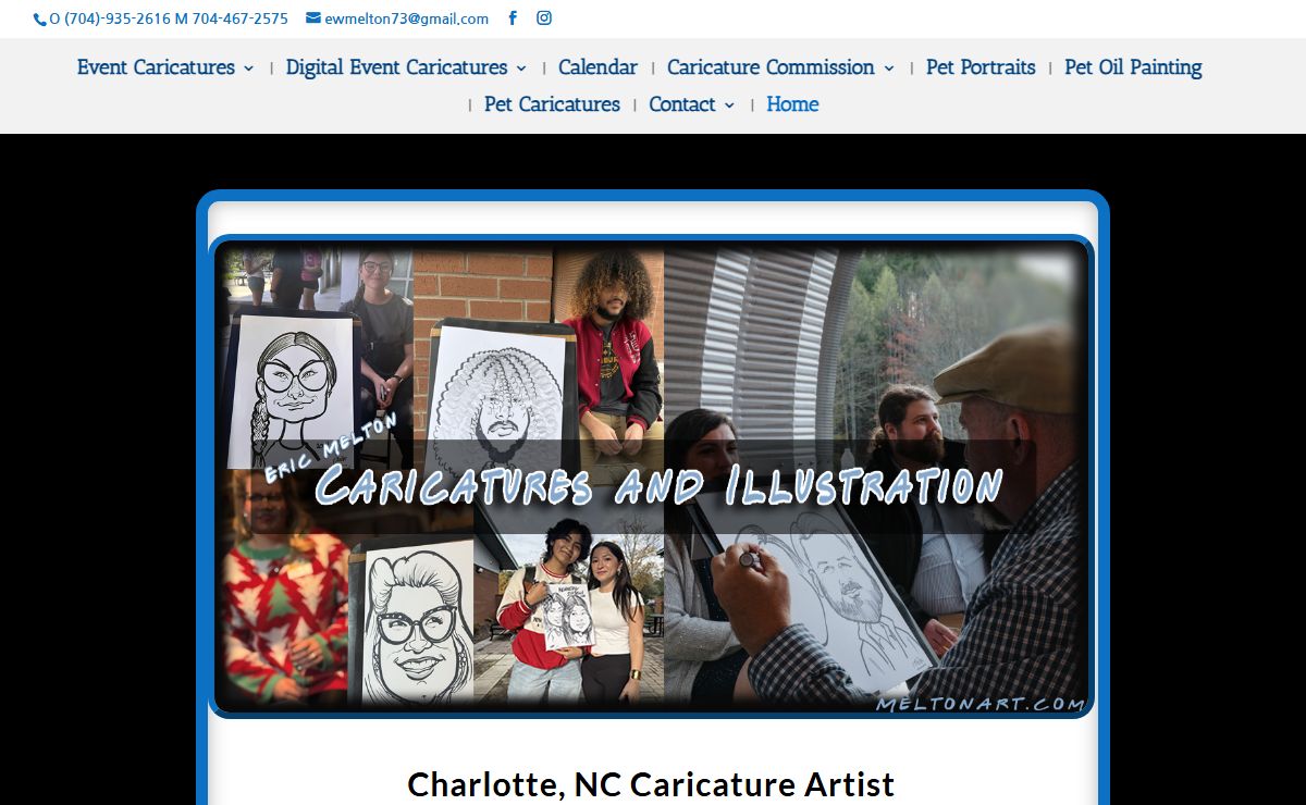 Charlotte NC Event Caricature Artist-Experienced and Insured