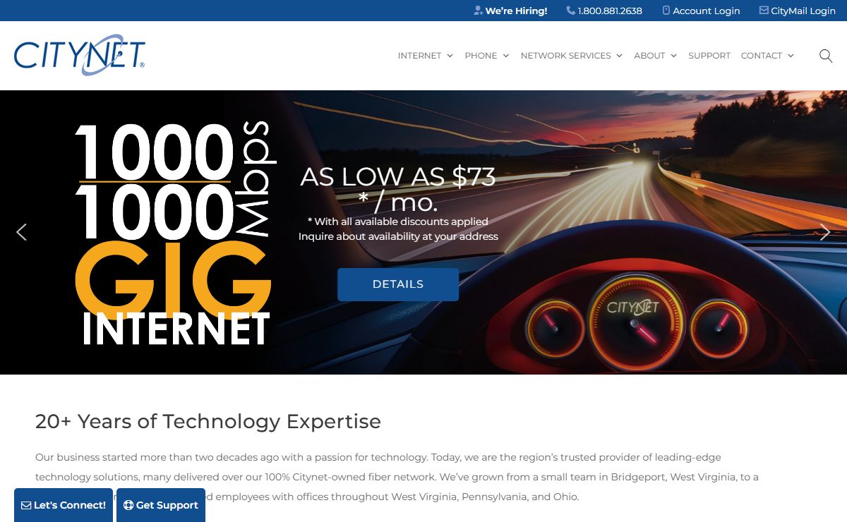 IT Services, Fiber Internet & Phone - Citynet
