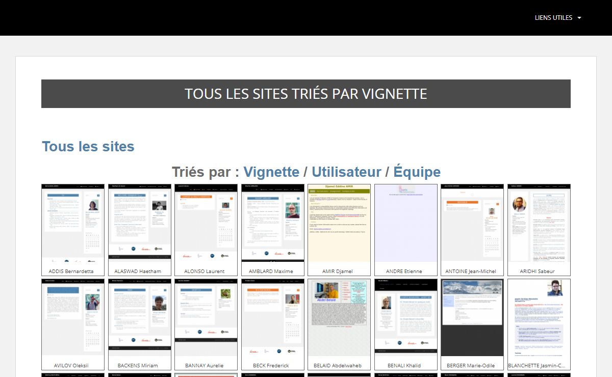 Les pages des personnels du LORIA et du Centre Inria NGE
