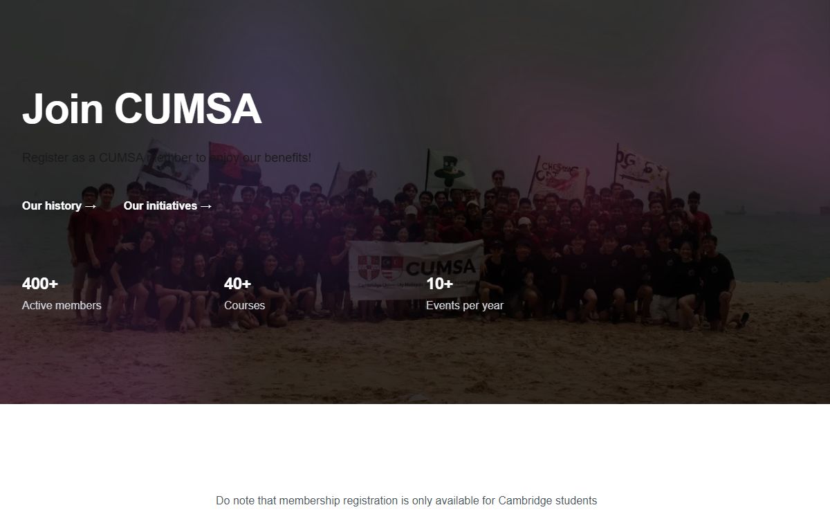 CUMSA Membership Registration