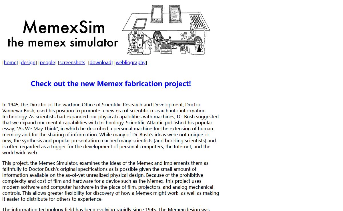 MemexSim: The Memex Simulator