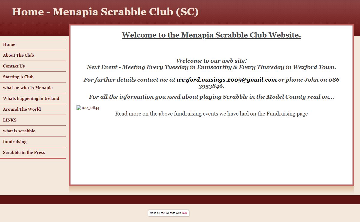 Menapia Scrabble Club
