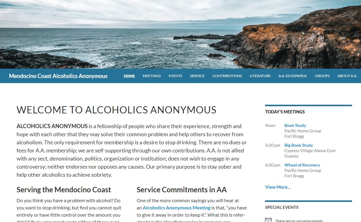 Welcome To Alcoholics Anonymous - Mendocino Coast Alcoholics Anonymous