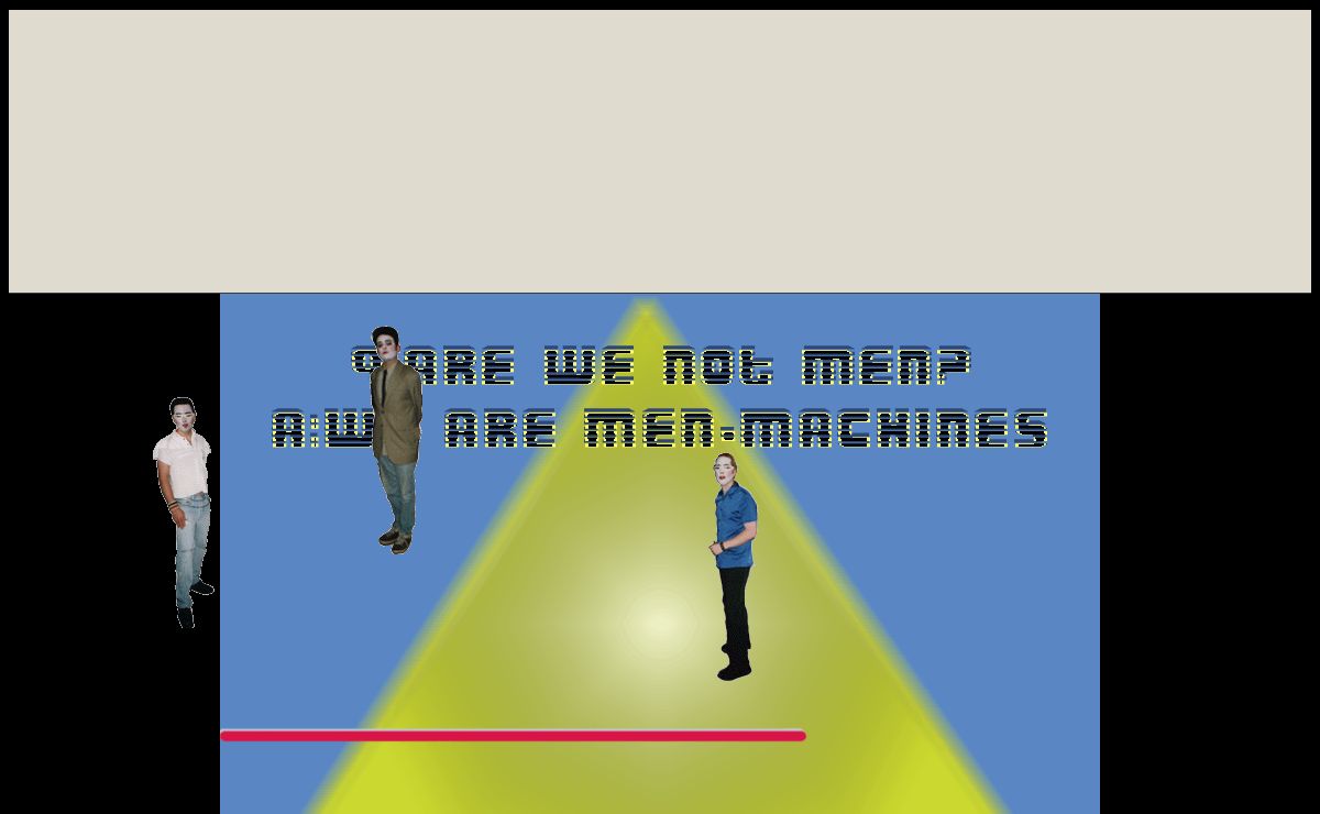 Q:Are We Not Men? A:We Are Men-Machines