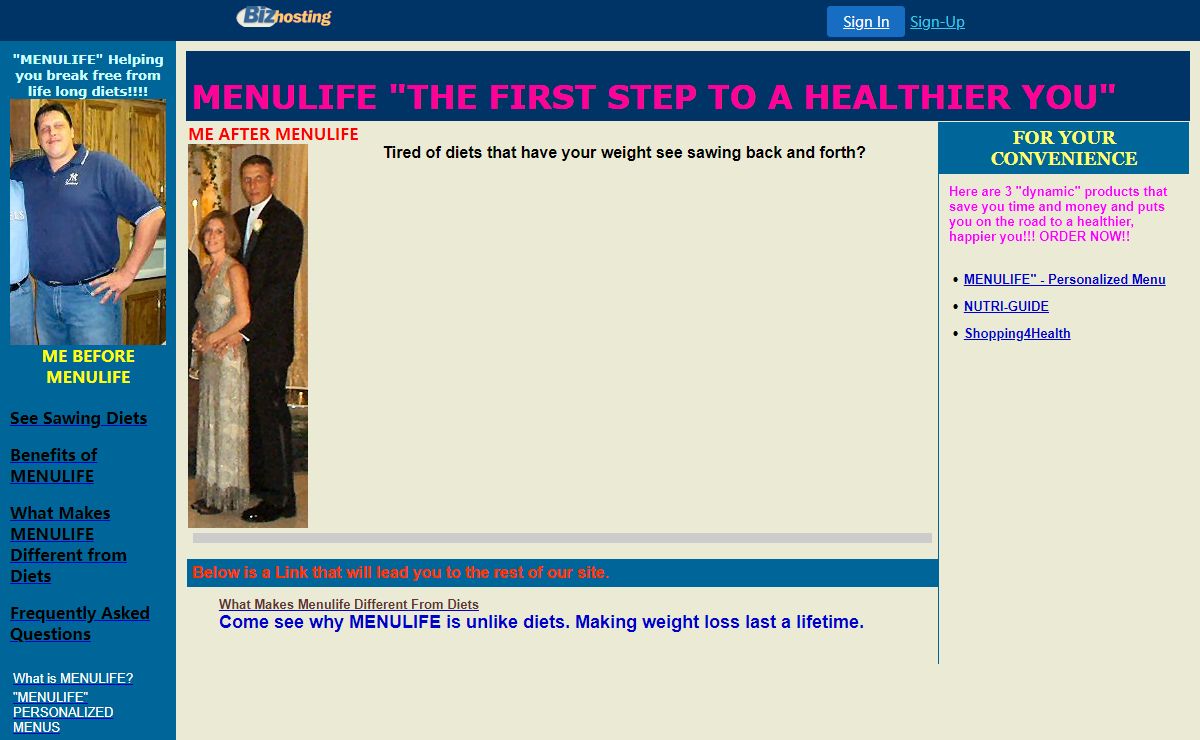 MENULIFE - Helping you break free from diets. Resulting in weight loss.