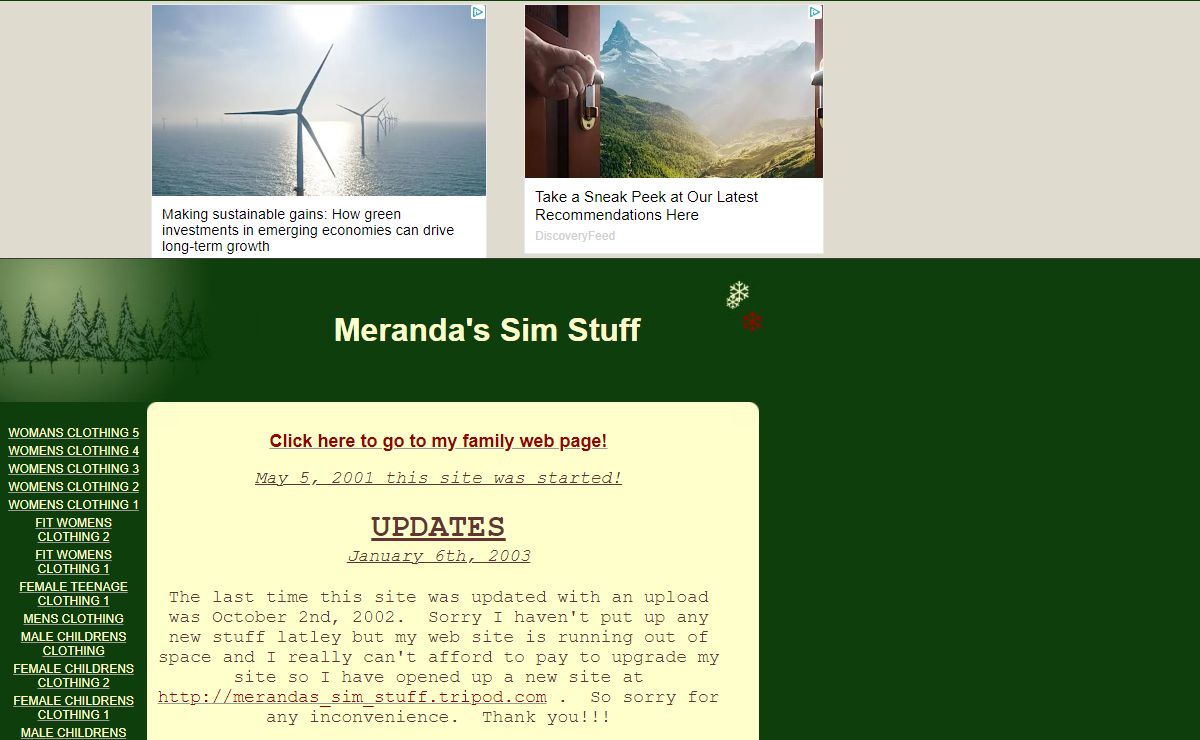 Meranda's Sim Stuff