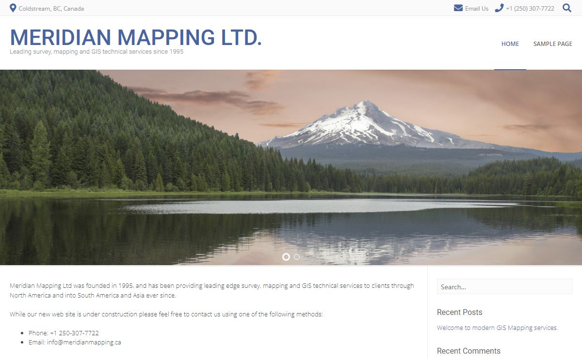 Meridian Mapping Ltd. – Leading survey, mapping and GIS technical services since 1995