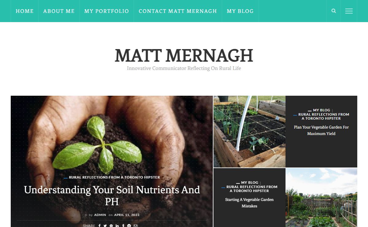 Matt Mernagh - Innovative Communicator Reflecting On Rural Life