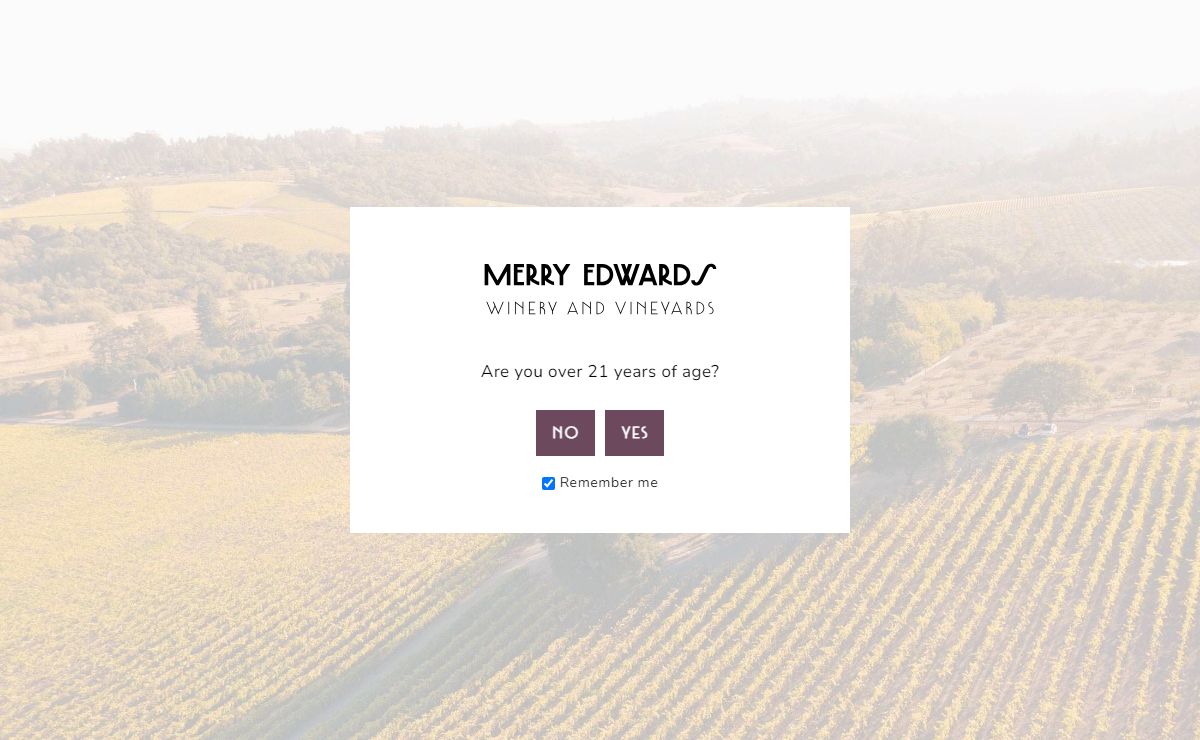 Age Verification - Merry Edwards