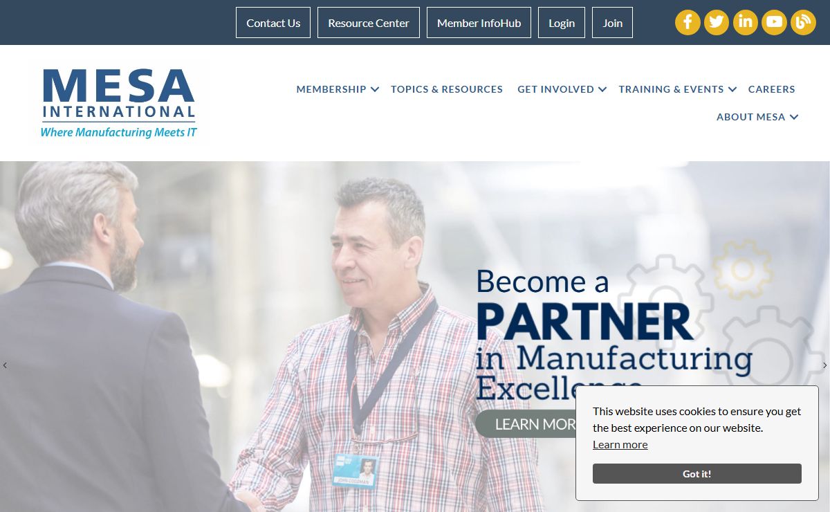 Home - Manufacturing Enterprise Solutions Association | MESA International