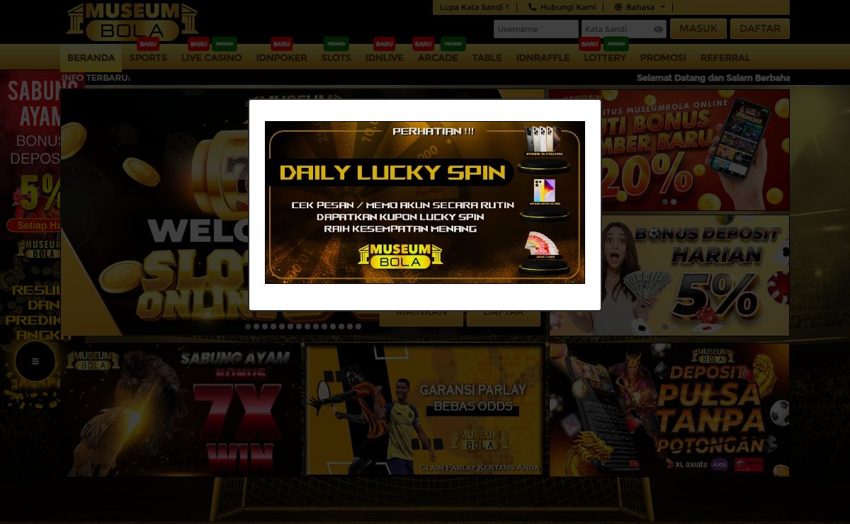 MUSEUMBOLA: Online Platform Gaming IDN Slot Terpercaya Setor Qris Resmi Indonesia