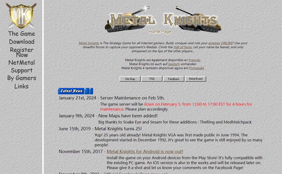 The Metal Knights Home Page