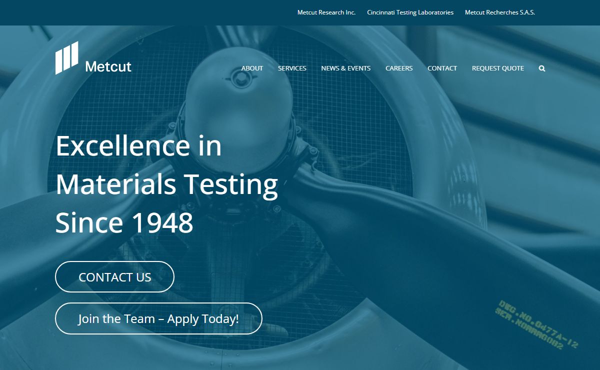 Metcut Research Inc. - Engineering and Testing