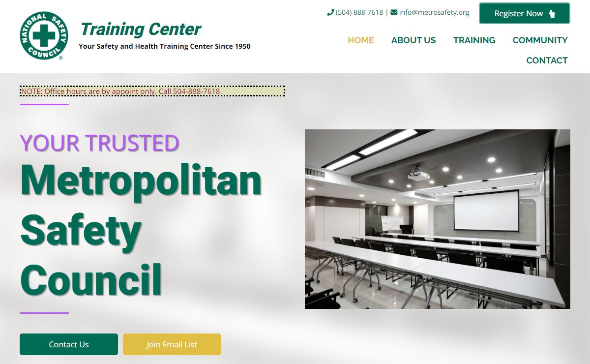 Metropolitan Safety Council – Your Safety and Health Training Center Since 1950