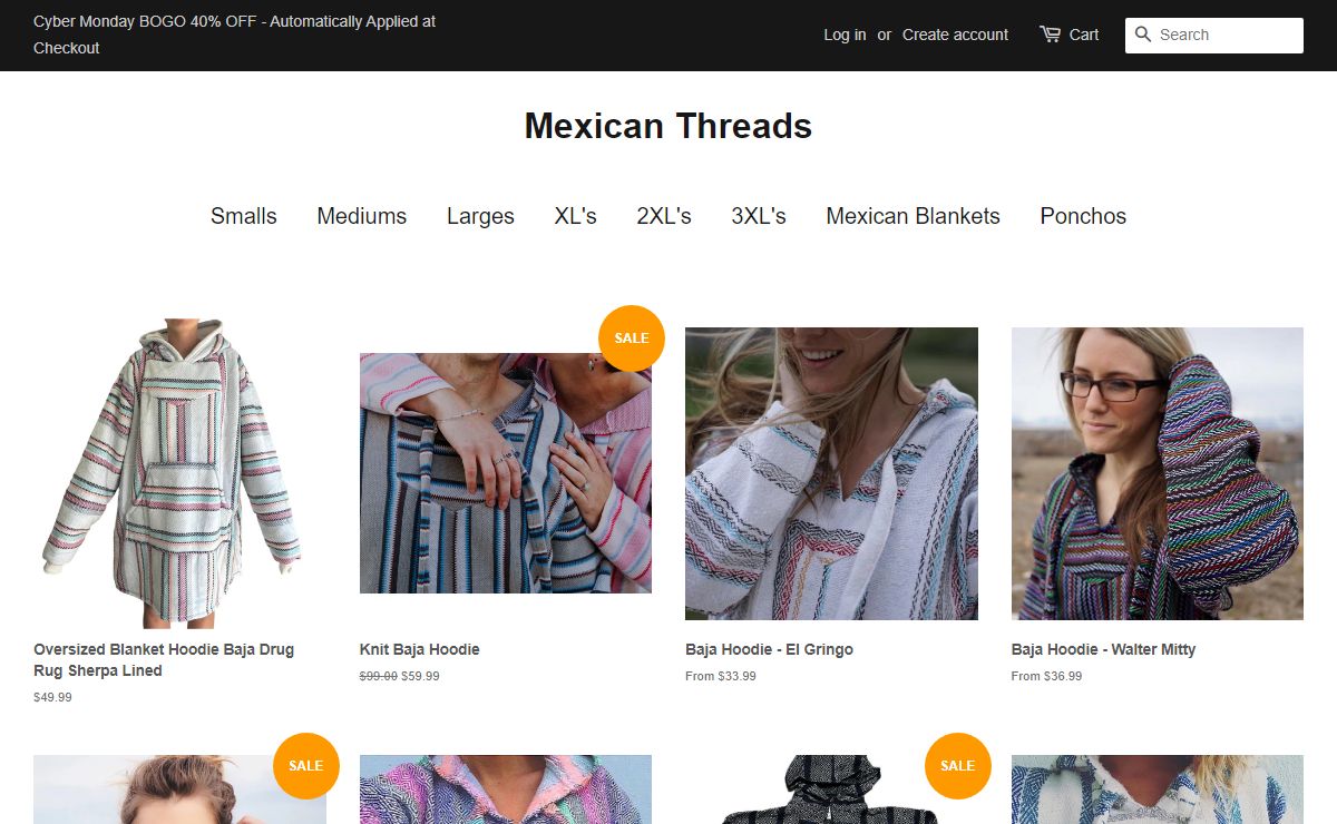 Authentic Mexican Baja Hoodies & Drug Rugs – Mexican Threads