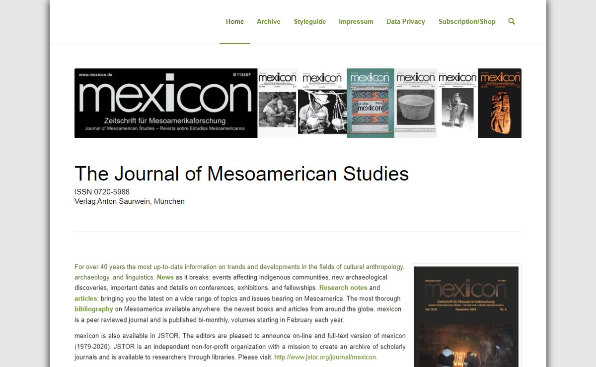 The Journal of Mesoamerican Studies