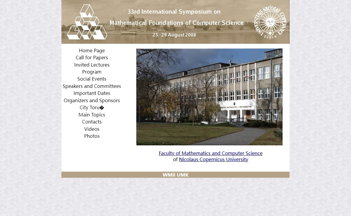 MFCS 2008 Home Page