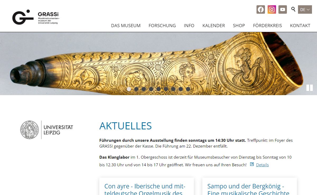 Musikinstrumentenmuseum der Universität Leipzig | Start