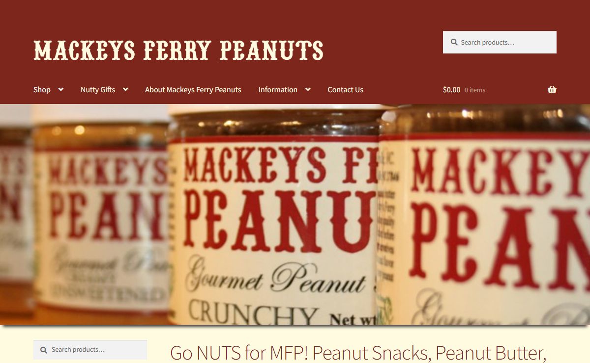 MFP: Raw Peanuts, Natural Peanut Butter, Peanut Brittle, Peanut Butter Cookies, Trail Mix, & Gifts – All things Peanuts!