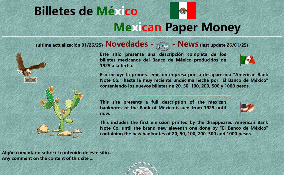 Billetes de México - Mexican Paper Money