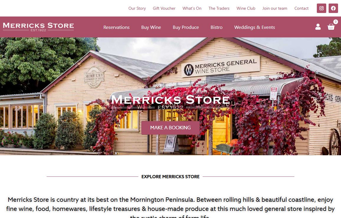 Merricks Store – Wine Food Art Produce