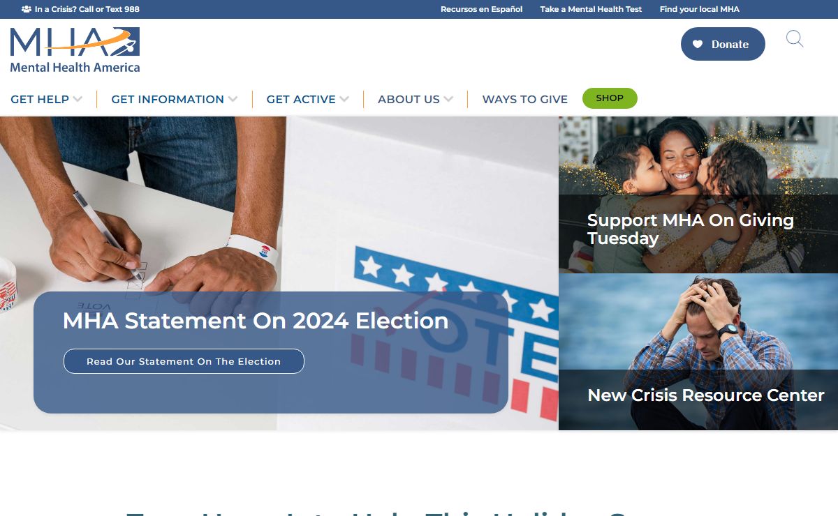 Mental Health America | Homepage | Mental Health America