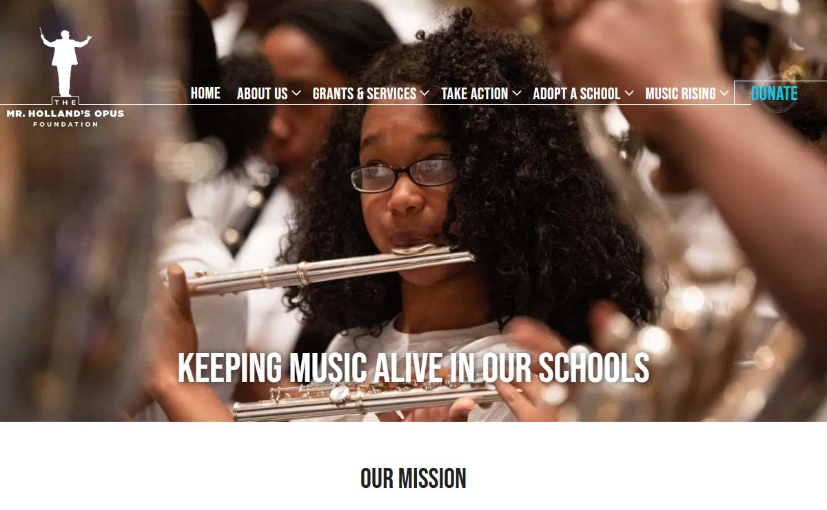 Mr Holland's Opus Foundation – Keeping Music Alive in Our Schools