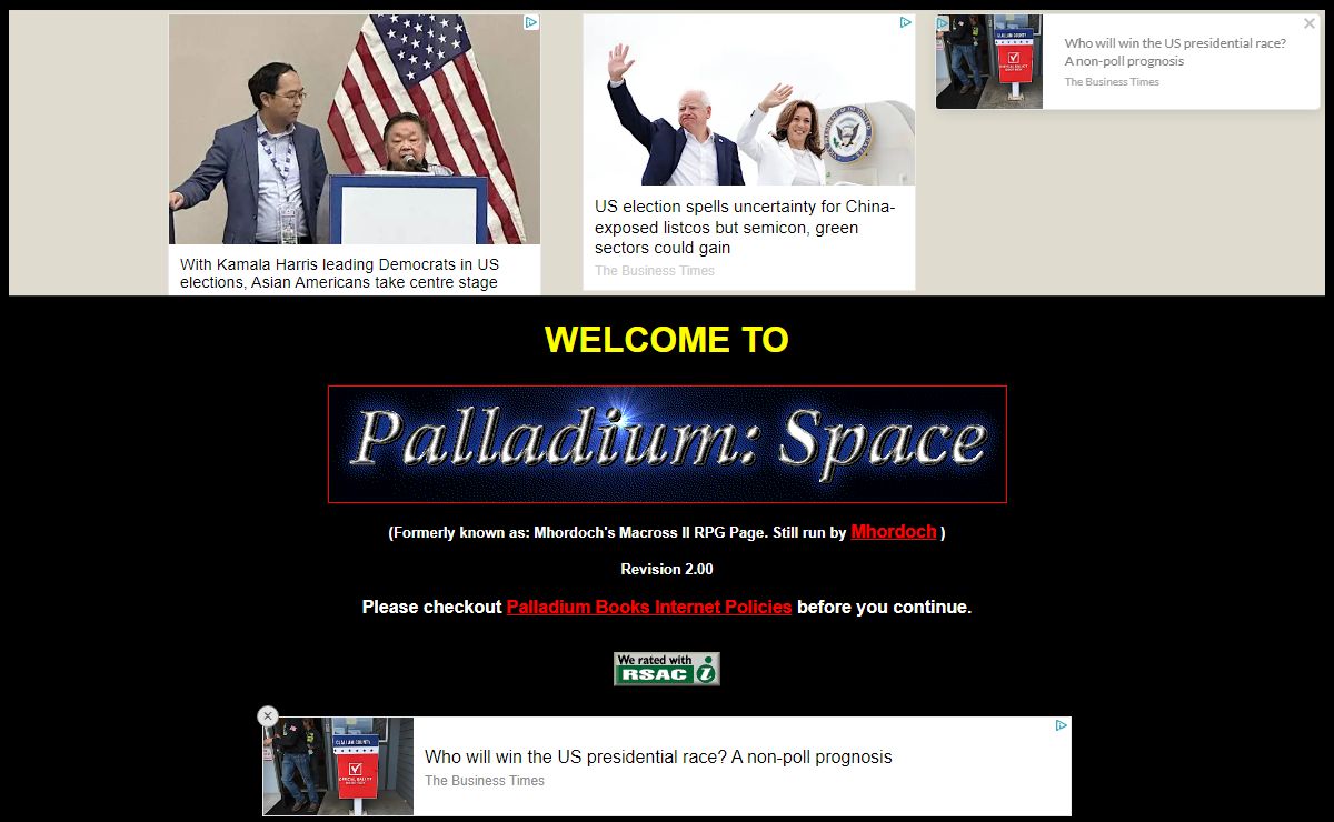Palladium: Space (Home)