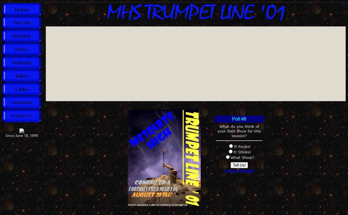 2001 Mesquite High School Trumpet Line of Gilbert, Arizona