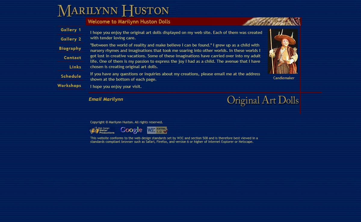 Marilynn Huston Original Art Dolls