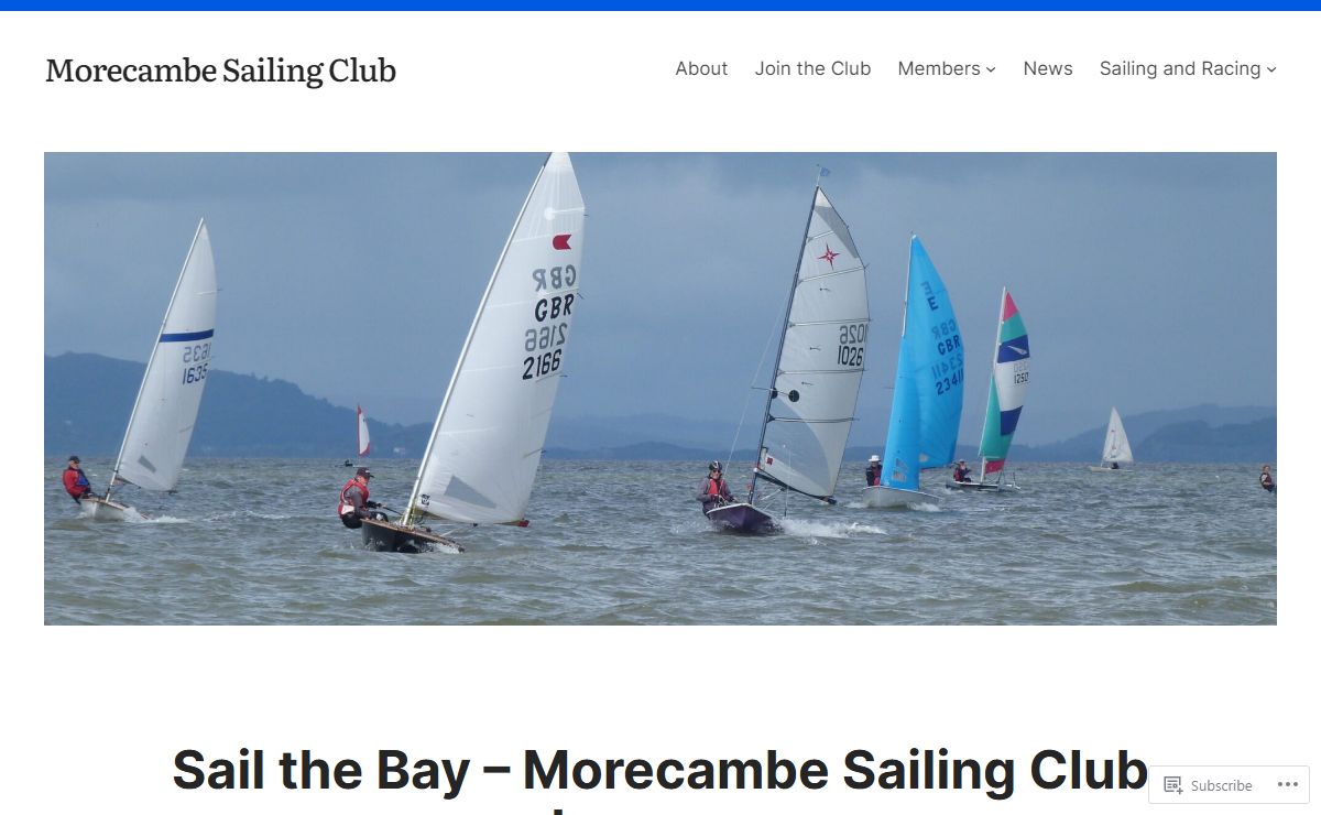 Morecambe Sailing Club – Sail the Bay