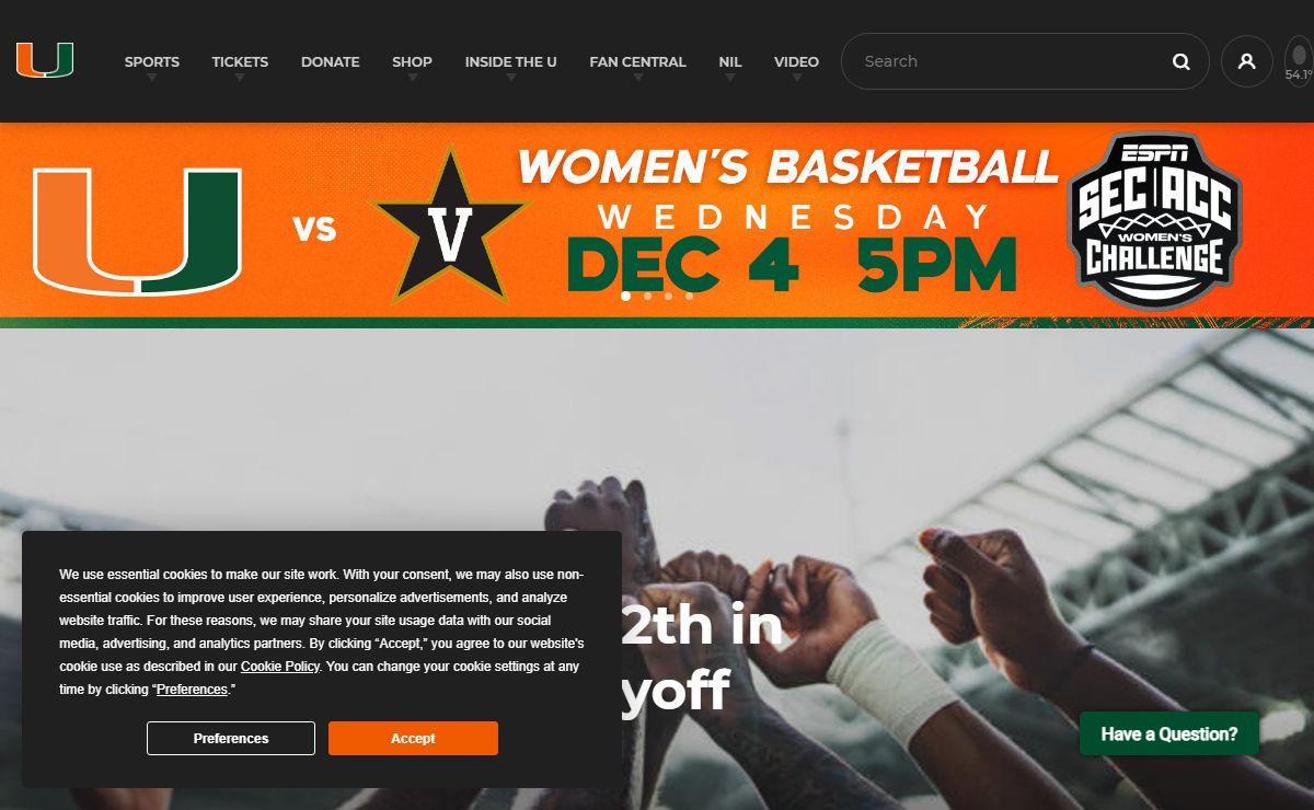 University of Miami Athletics – Official Athletics Website