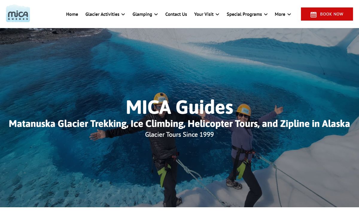 MICA Guides | Matanuska Glacier Trekking, Heli Tours & Zipline