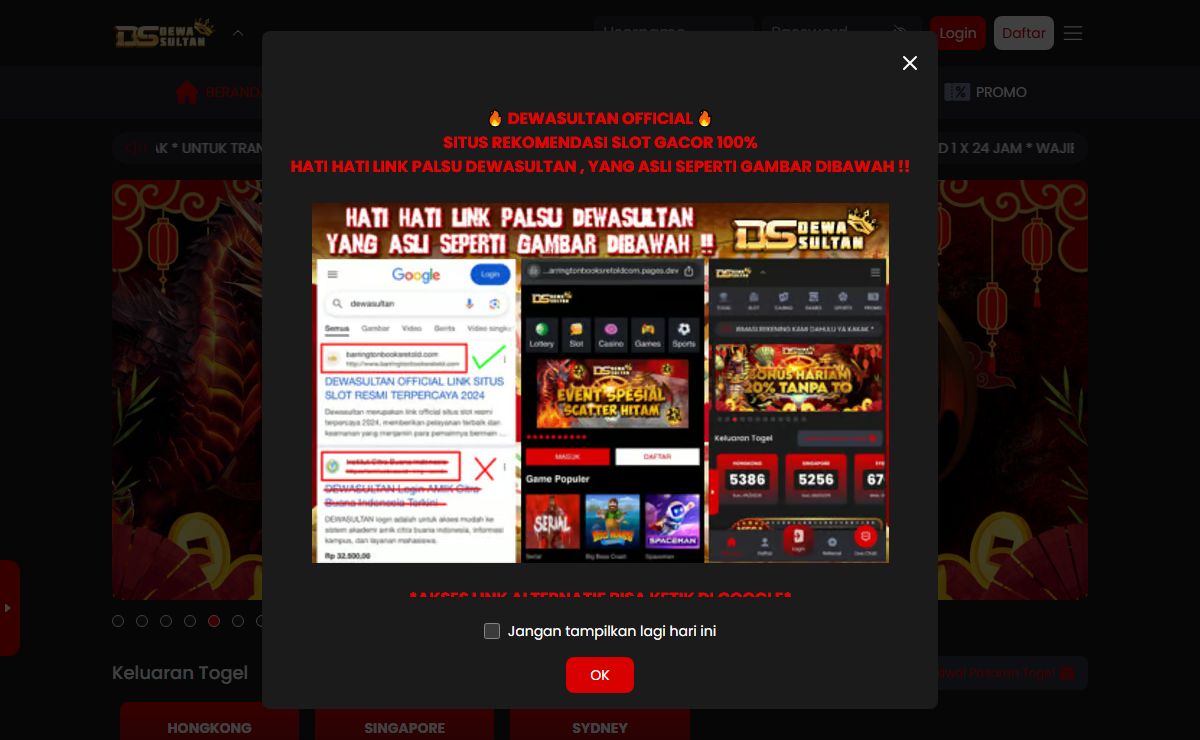 DEWASULTAN : Situs Slot88 Gacor Online Terpercaya Peringkat 3 di-Indonesia 2025 - Dewasultan - Situs Judi Slot Online, Judi Bola & Live Casino, 24/7, Terbesar di Indonesia