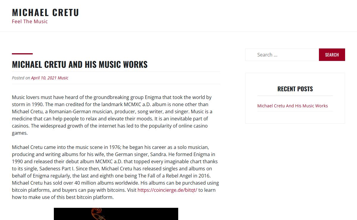 Michael Cretu – Feel The Music