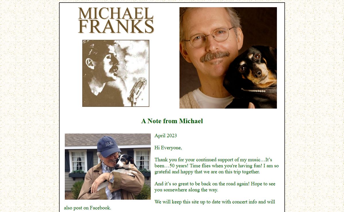 Singer/Songwriter Michael Franks