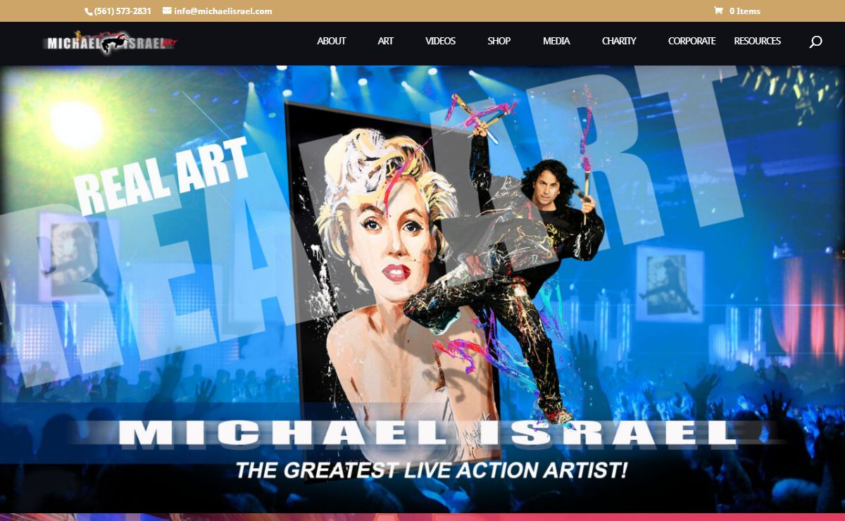 Michael Israel: Electrifying Live Art For Events & Fundraising - Official Michael Israel Website