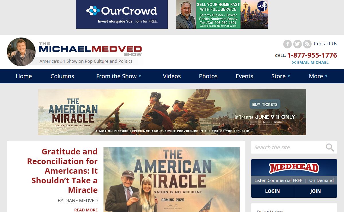 The Michael Medved Show - America's #1 Show on Pop Culture and Politics