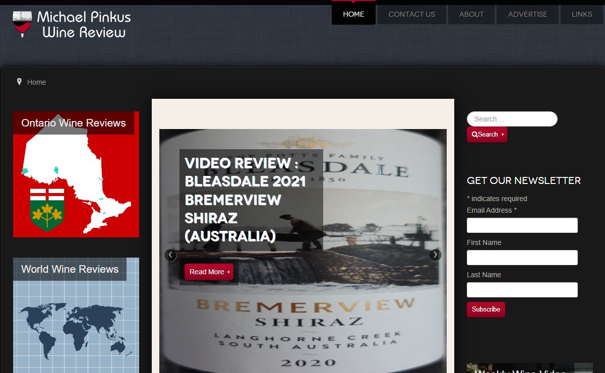 Michael Pinkus Wine Review - Home