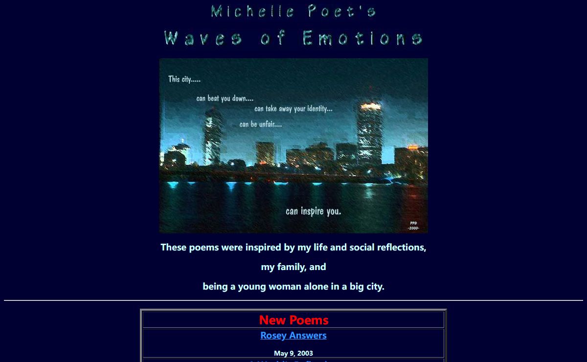Michelle Poet's Waves of Emotions