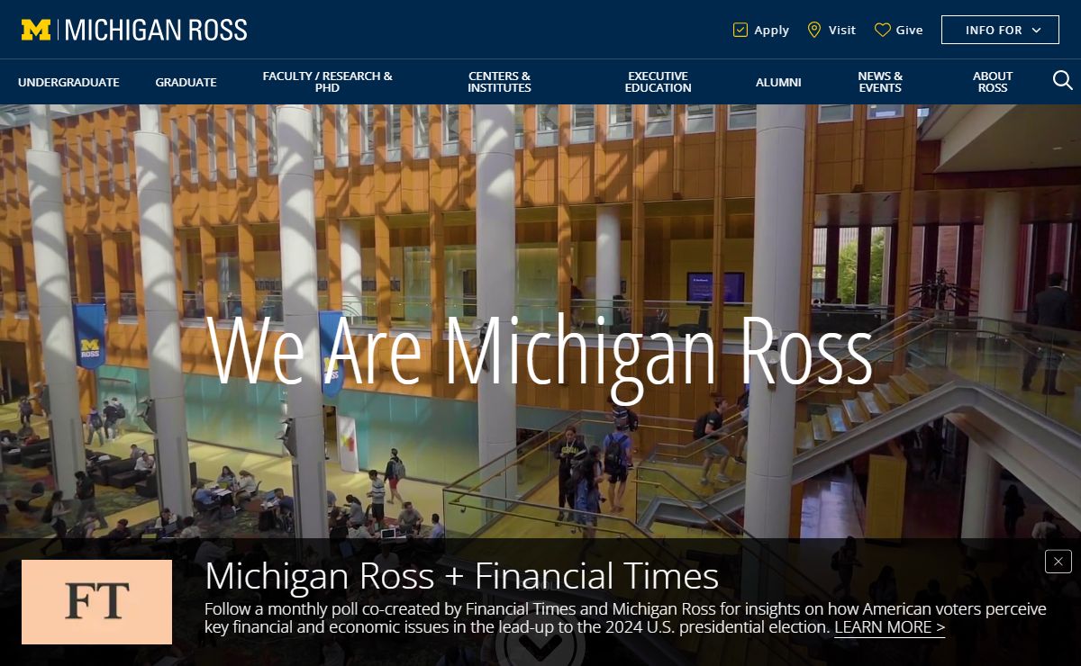 Michigan Ross | University of Michigan's Ross School of Business